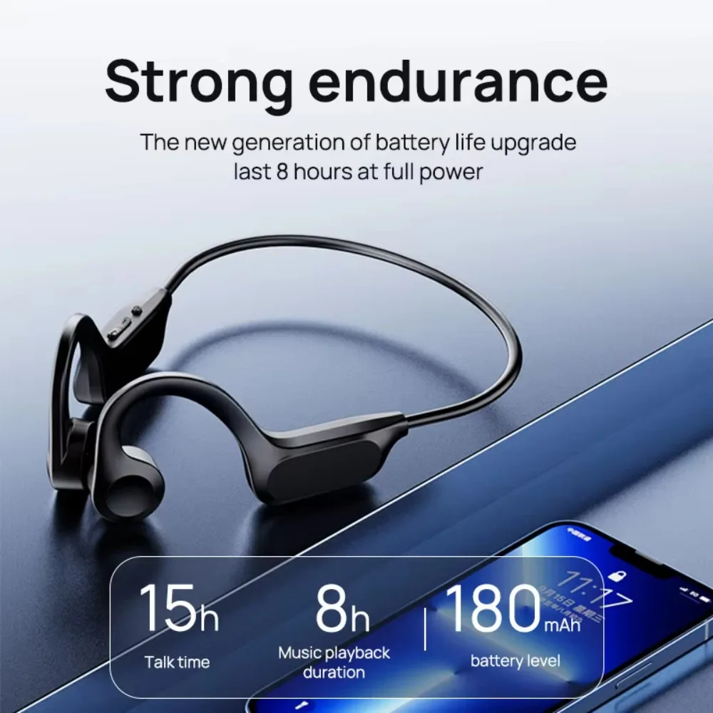 Bone Conduction Running Headphones - 2028 Untuk Earphone Nirkabel SONY, Headphone