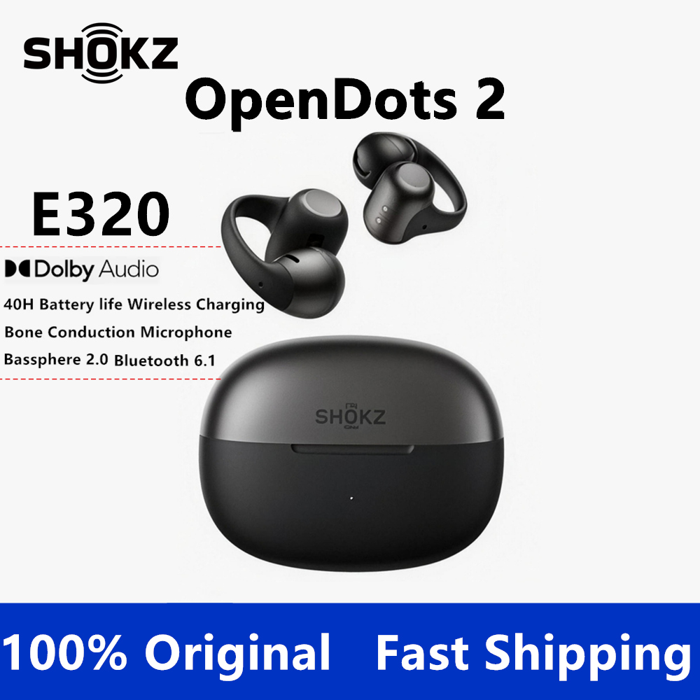 Type C Wired Earphones With Mic - SHOKZ OpenDots 2, Earphone Bluetooth Nirkabel