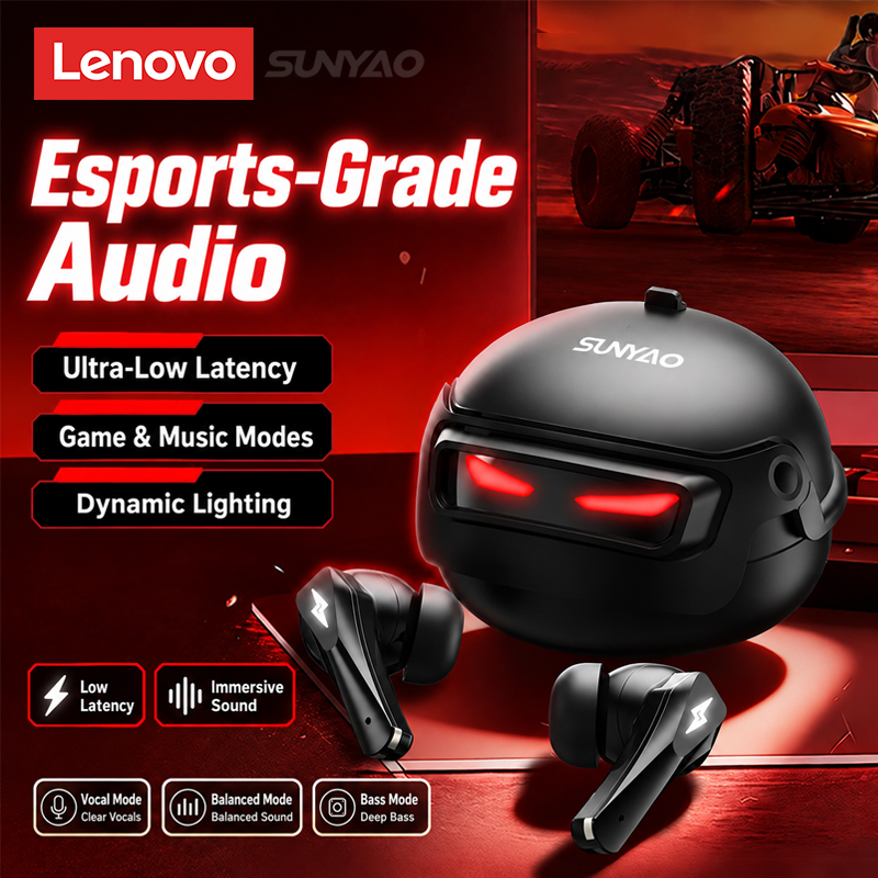 Type C Wired Earphones With Mic - Pilih Headset Gaming Lenovo GT101 Nirkabel