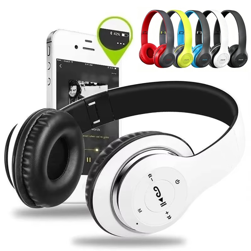 Anc Wireless Over Ear Headphones - Headset Nirkabel Bluetooth 5.0, Model Over-Ear,