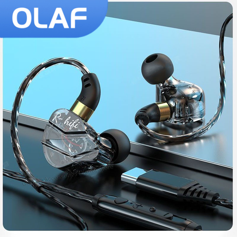 In Ear Monitors For Singers - OLAF headphone Gaming tipe C, earphone