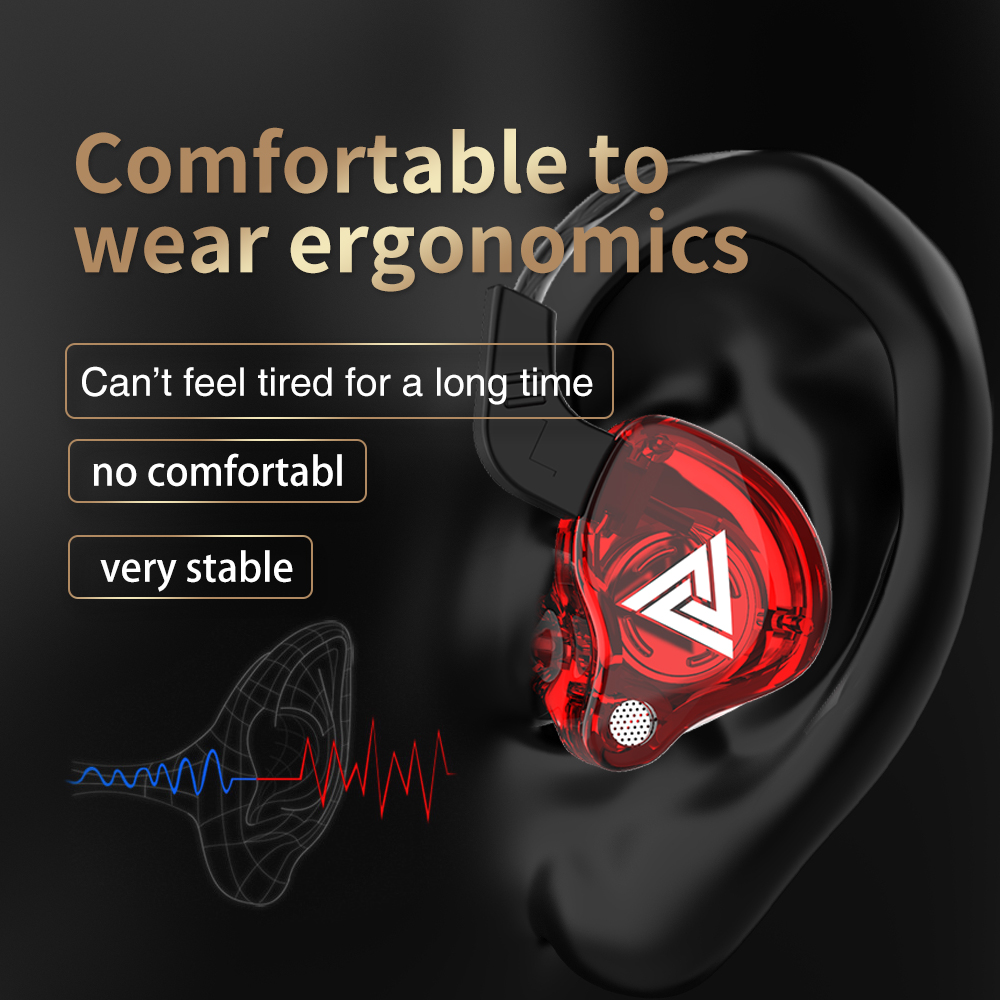 QKZ AK6 Earphone balap berkabe - In Ear Monitors For Singers ulasan dan harga