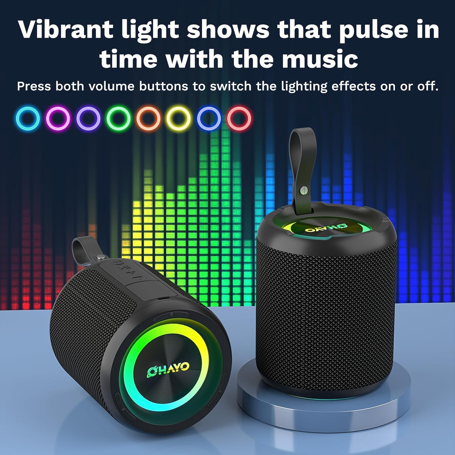 OHAYO Speaker Bluetooth Portab - Portable Bluetooth Speaker Waterproof Ipx7 ulasan dan harga