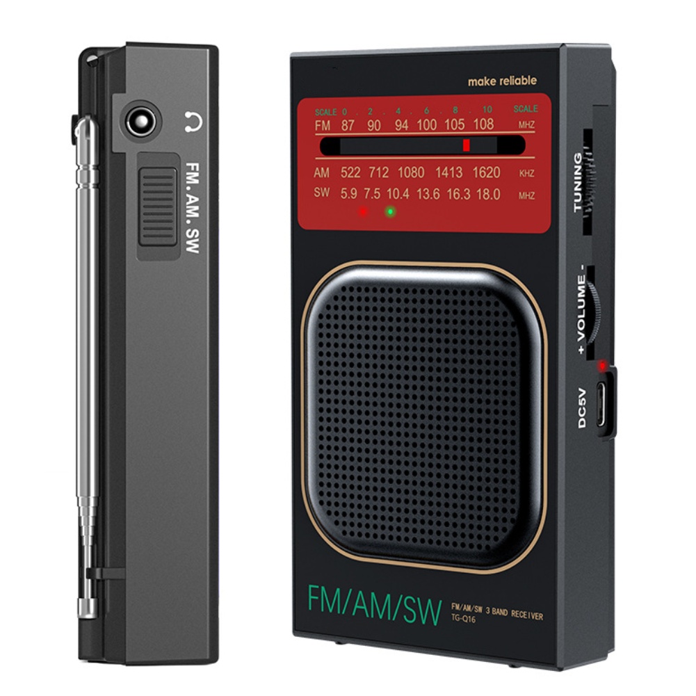 Radio FM AM SW portabel dengan - Speakers ulasan dan harga