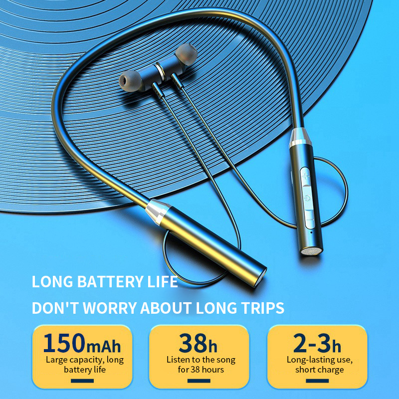 Headphone Nirkabel Bluetooth 5 - Magnetic Neckband Sports Earphones ulasan dan harga